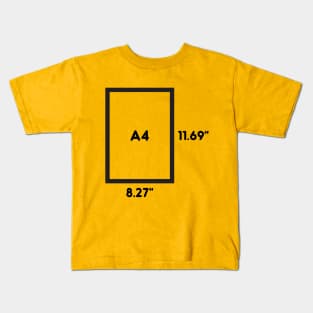 A4 Paper Size Kids T-Shirt